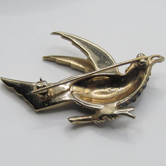Pennino Rhinestone Bird Brooch - Picture 7 of 10